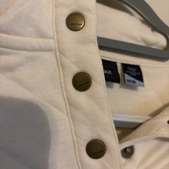 Marmot Quilted Pullover Quarter Zip Size Women's Medium - Picture 3 of 4